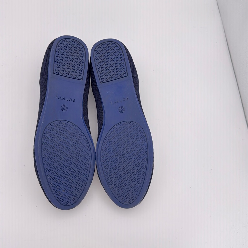Rothy’s‎ - women’s The flat travel ballet knit shoes navy blue size 8.5 - Picture 9 of 9